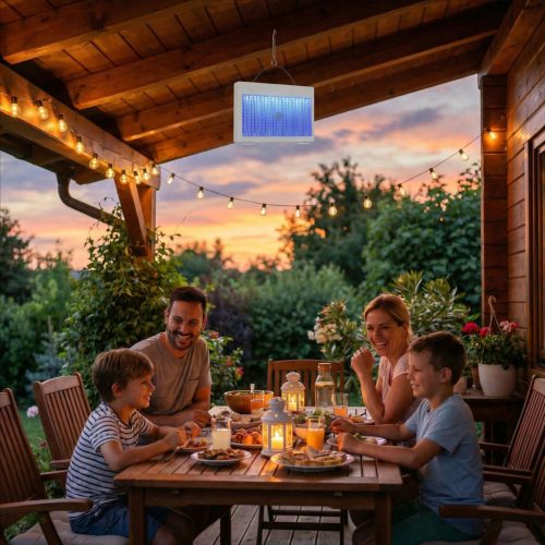 UV Rovarcsapda - Type-C - akkumulátoros, felakasztható - fehér