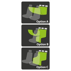 Ülésvédő huzat - fekete - 130 x 160 cm