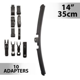 Ablaktörlő 14"/35 cm - 10 db adapterrel