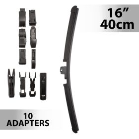 Ablaktörlő 16"/40 cm - 10 db adapterrel