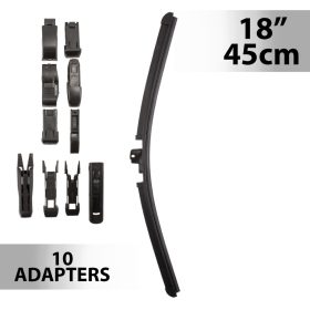 Ablaktörlő 18"/45 cm - 10 db adapterrel