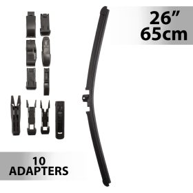 Ablaktörlő 26"/65 cm - 10 db adapterrel