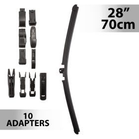 Ablaktörlő 28"/70 cm - 10 db adapterrel