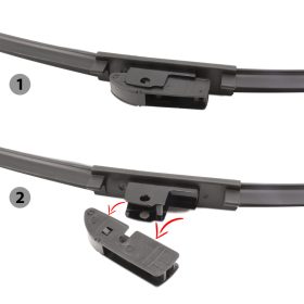 Ablaktörlő 28"/70 cm - 10 db adapterrel