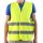 Fényvisszaverő biztonsági mellény – 2. osztály, sárga – EN ISO 20471 tanúsítvánnyal