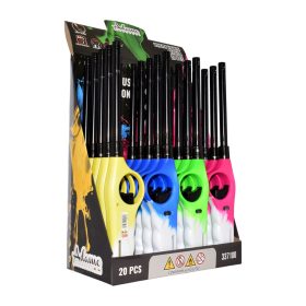   Gázgyújtó - utántölthető - több színben - 27 cm - 20 db / display