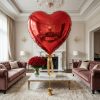 Óriás lufi - piros szív - fólia - 79 cm