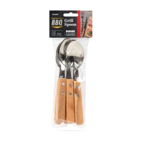 Grill kanál - 6 db - fa nyéllel