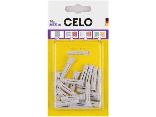 CELO MZK univerzális galléros műanyag dübel 6 x 41 (10 db)