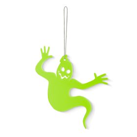   Halloween-i foszforeszkáló dekoráció - szellem - 15 x 12 cm