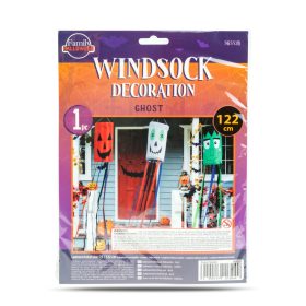   Halloween-i szélzsák dekoráció - szellem - fehér - 122 cm