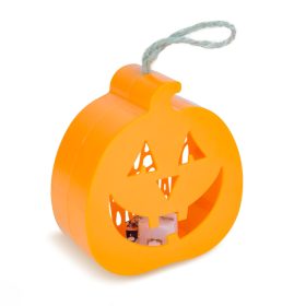   Halloween-i LED dekor - tök - RGB LED - 3 x LR1130 - 8,5 x 9 x 4 cm