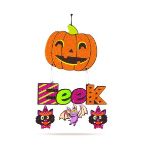 Halloween-i dekoráció - tök  - akasztható - 45 x 23 cm