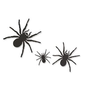   Halloween-i dekoráció - pók szett - öntapadós - fekete - 30 db / csomag