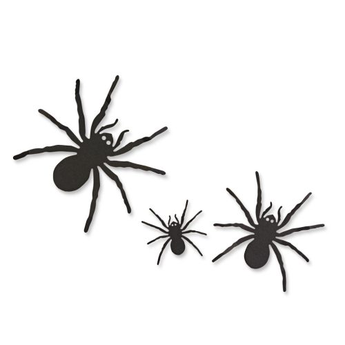 Halloween-i dekoráció - pók szett - öntapadós - fekete - 30 db / csomag