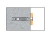 CELO MZK univerzális galléros műanyag dübel 6 x 30 + 4,5 x 40 facsavar (20 db)