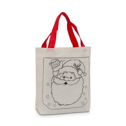 Színezhető ajándéktáska - karácsonyi - 4 filccel