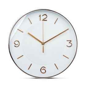 Falióra - 25 cm - műanyag, üveg - 1 x AA - fehér