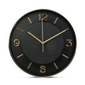 Falióra - 25 cm - műanyag, üveg - 1 x AA - fekete