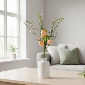 Húsvéti tojásfa ág - rózsaszín - 28 x 16 cm