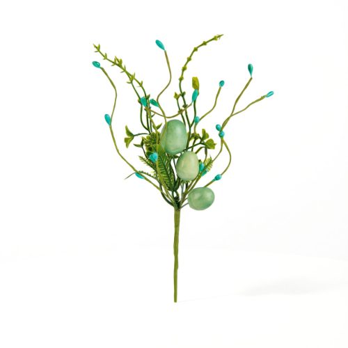 Húsvéti tojásfa ág - zöld - 28 x 16 cm