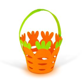   Húsvéti dekoráció - filc kosár - répa forma - 25 x Ø18 cm 