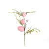 Húsvéti tojásfa ág - csillámos - rózsaszín - 40 x 16 cm
