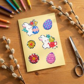 Húsvéti dekormatrica - többféle - 20,7 x 13,9 cm