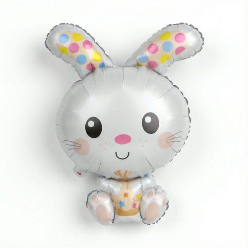 Húsvéti lufi - nyuszi - alumínium fólia - 78 cm