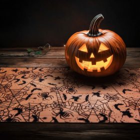   Asztalterítő futó - halloween-i motívumokkal - 180 x 28 cm