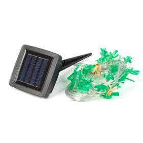   Szolár LED fényfüzér - szitakötő - 2,4 m - 25 LED - melegfehér