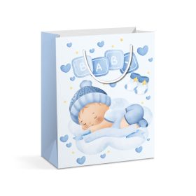   Ajándéktasak - papír - 265 x 127 x 330 mm - 2 féle / csomag - 12 db / csomag