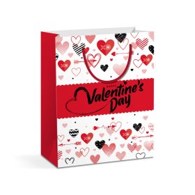   Ajándéktasak - papír - 114 x 64 x 146 mm - 2 féle / csomag - 12 db / csomag