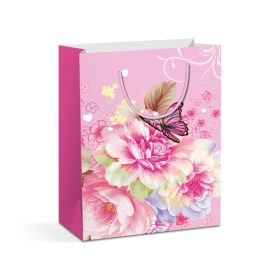   Ajándéktasak - papír - 330 x 102 x 457 mm - 4 féle / csomag - 12 db / csomag