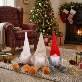 Karácsonyi skandináv manó lábakkal - 3 féle - 30 cm