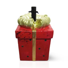   Karácsonyfatalp - ajándékcsomag - műkő - 28,5 x 27,7 x 41,5 cm