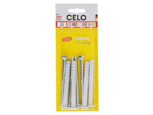 CELO Műanyag dübel MFR 8-80 FB SSKS (4 db)