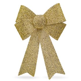   LED-es masni dekoráció - fényes - arany - 11 színes LED - 40 x 30 cm