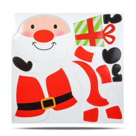   Karácsonyi hűtőmágnes - összeállítható Mikulás - 40 x 25 cm