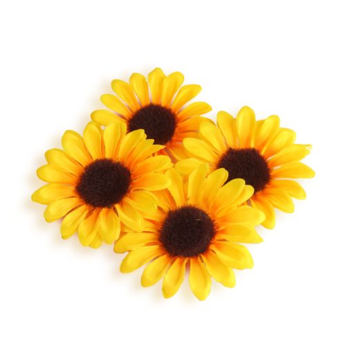Őszi dekoráció - napraforgó - 3 féle - 4 db / csomag