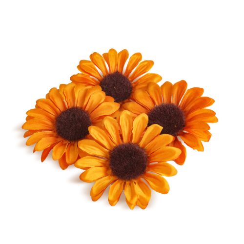 Őszi dekoráció - napraforgó - 3 féle - 4 db / csomag