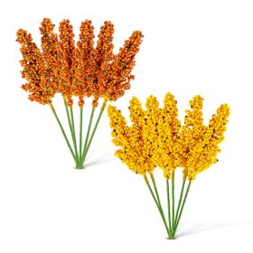   Őszi dekoráció - köles ág - 2 féle - 18,6 cm - 6 db / csomag