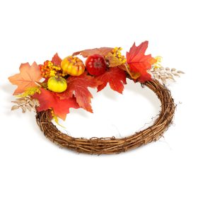 Őszi dekoráció - koszorú - 35 cm