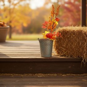 Őszi dekoráció - ág bogyókkal - 2 féle - 62 cm