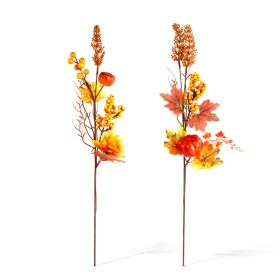 Őszi dekoráció - ág bogyókkal - 2 féle - 62 cm