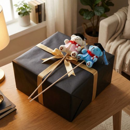 Leszúrható dekoráció - maci - 50 x 10 cm - 5 féle