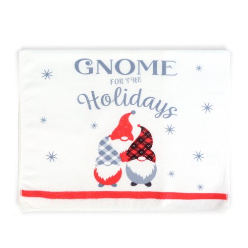 Karácsonyi kendő és edényfogó szett - manós