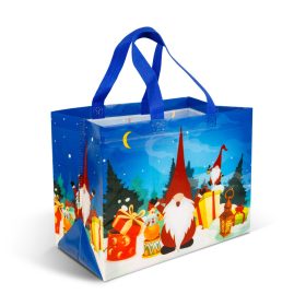 Karácsonyi ajándéktáska - 31 x 25 x 17 cm - 4 féle