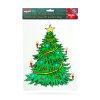 Karácsonyi ablakdekoráció - karácsonyfa - tapadókorongos - 30 x 29 cm