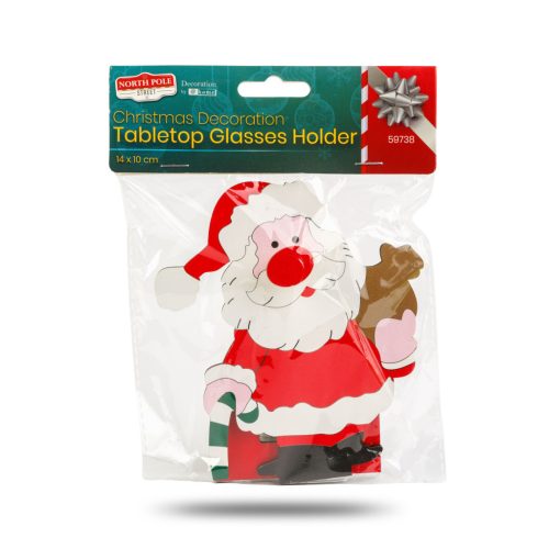 Karácsonyi dekoráció - asztali szemüvegtartó - 14 x 10 cm - 4 féle